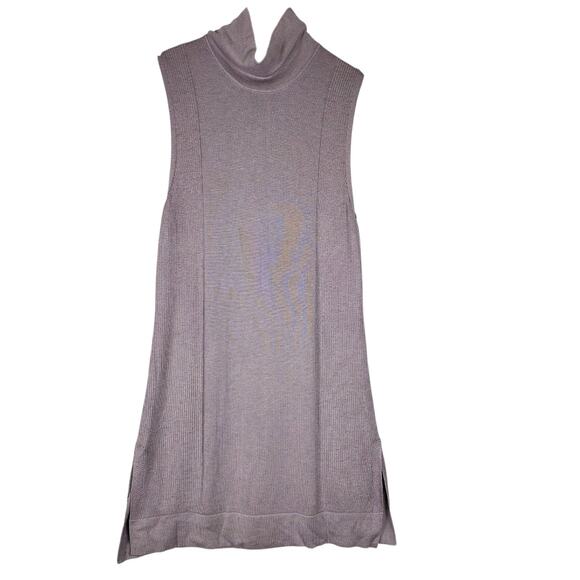 Lululemon Travel The Distance Tunic Sweater Size 12 Cashmere Blend Sleeveless - Picture 1 of 15